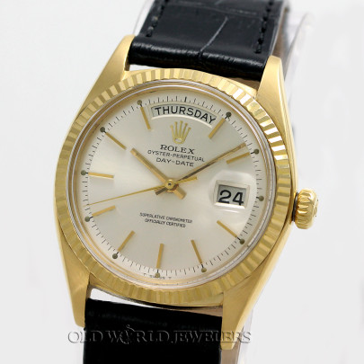 Rolex Vintage President Ref 1803 18K Gold Silver Dial
